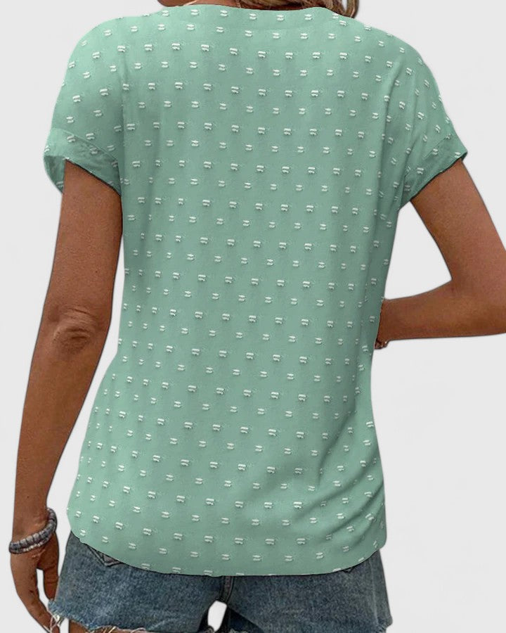 Relaxed Fit Casual V-Neck Tee