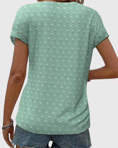 Relaxed Fit Casual V-Neck Tee