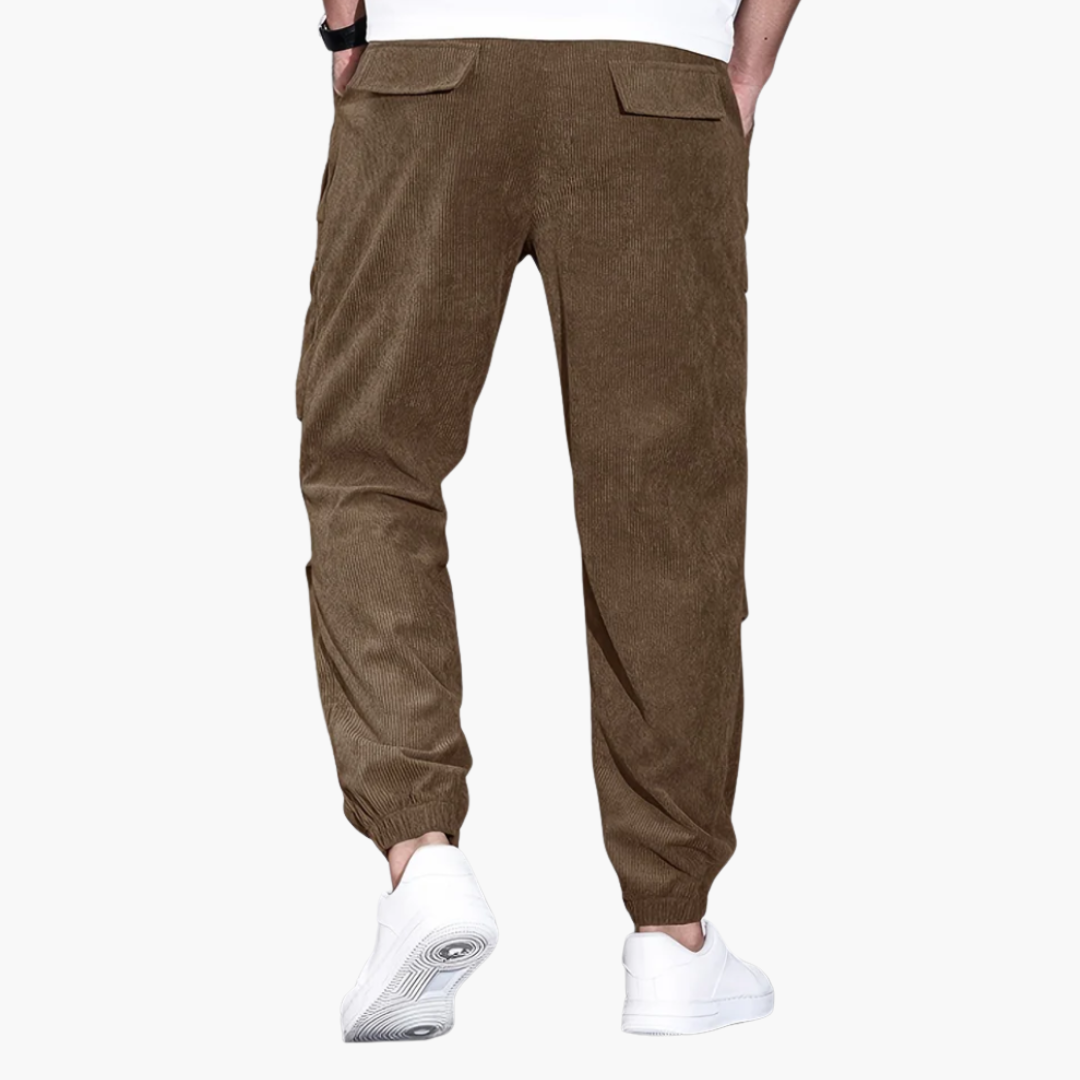 Comfortable Mens Corduroy Trousers with Pockets