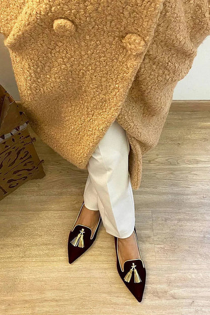 Fashion Tassel Slip On Shoes