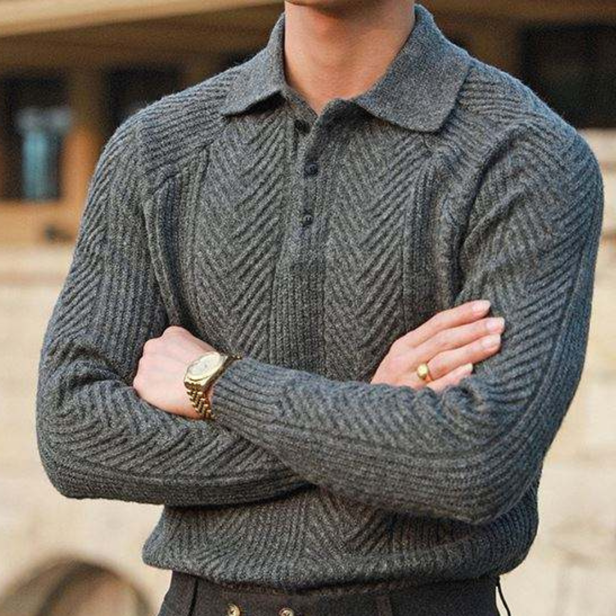 Thick Men's Cozy Cable Knit Winter Sweater
