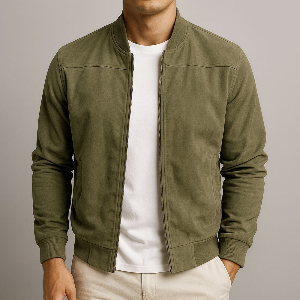 Slim Fit Water Repellent Zip Jacket