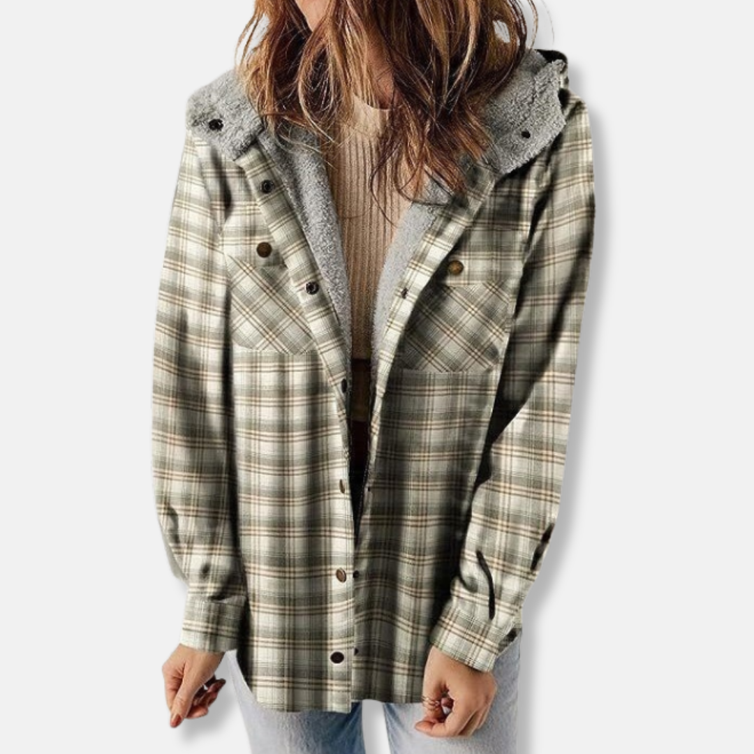 Casual Hooded Flannel Jacket
