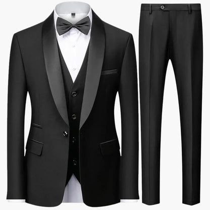 Classic Tailored 3 Piece Mens Formal Suit