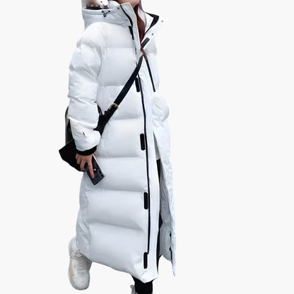 Warm Women's Parka Down Jacket with Hood