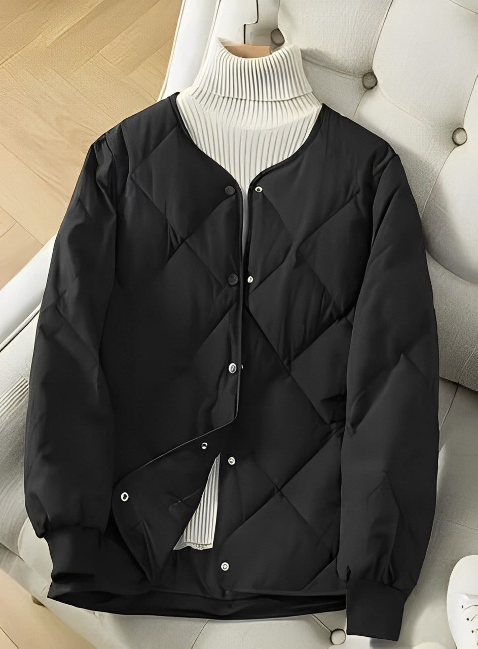Warm Women's Padded Coat with Long Sleeves - Nocini
