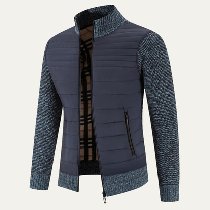 Warm Men's Padded Zipper Winter Jacket