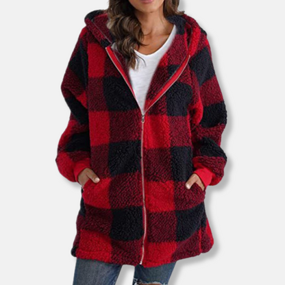 Cozy Women's Zip Up Hooded Sweatshirt