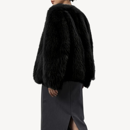 Warm Ladies Faux Fur Winter Coat