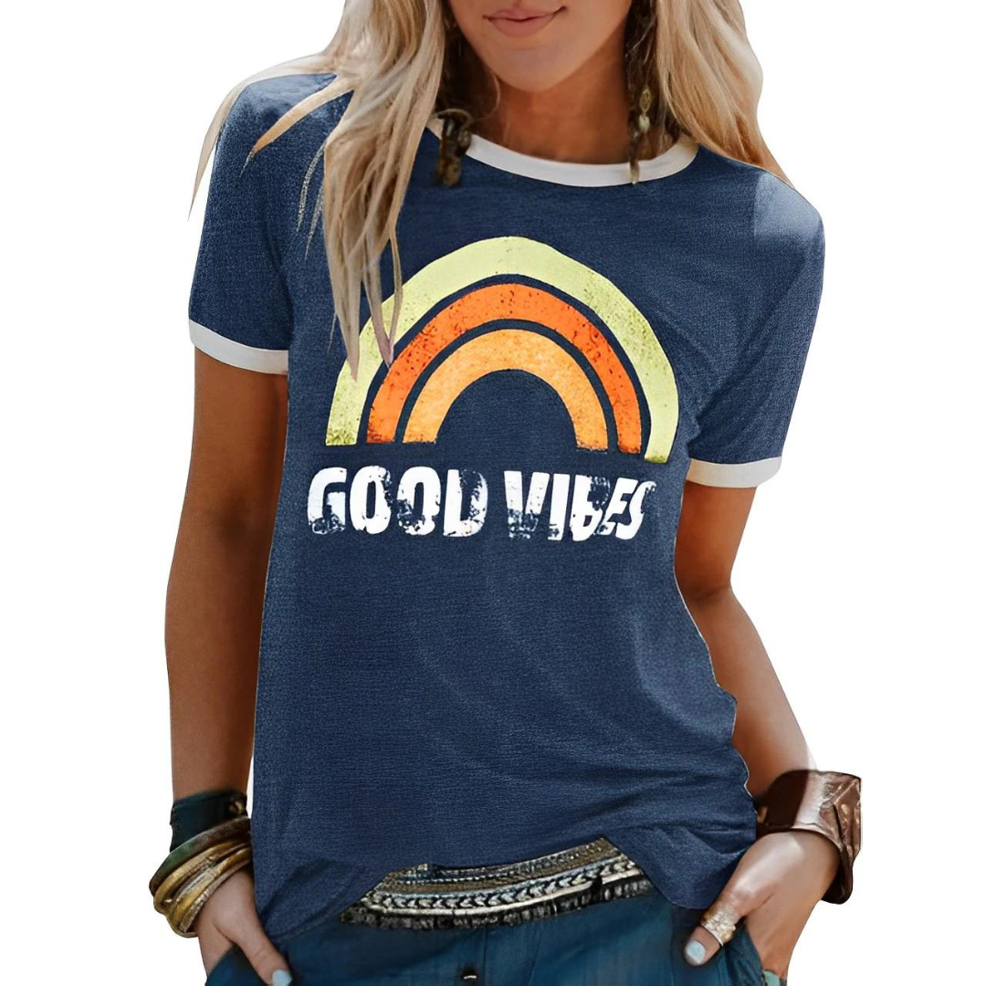 Classic Ladies Retro Graphic Tee Shirt - Nocini
