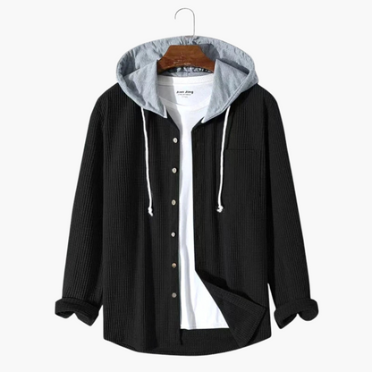 Men's Parka Coat with Button Front