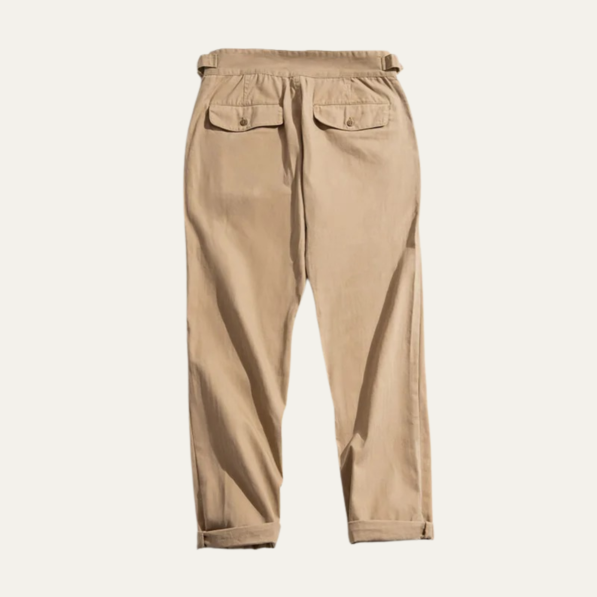 Classic Fit High Waist Cargo Pants for Men