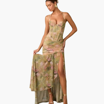 Floral Print Wrap Dress for Women