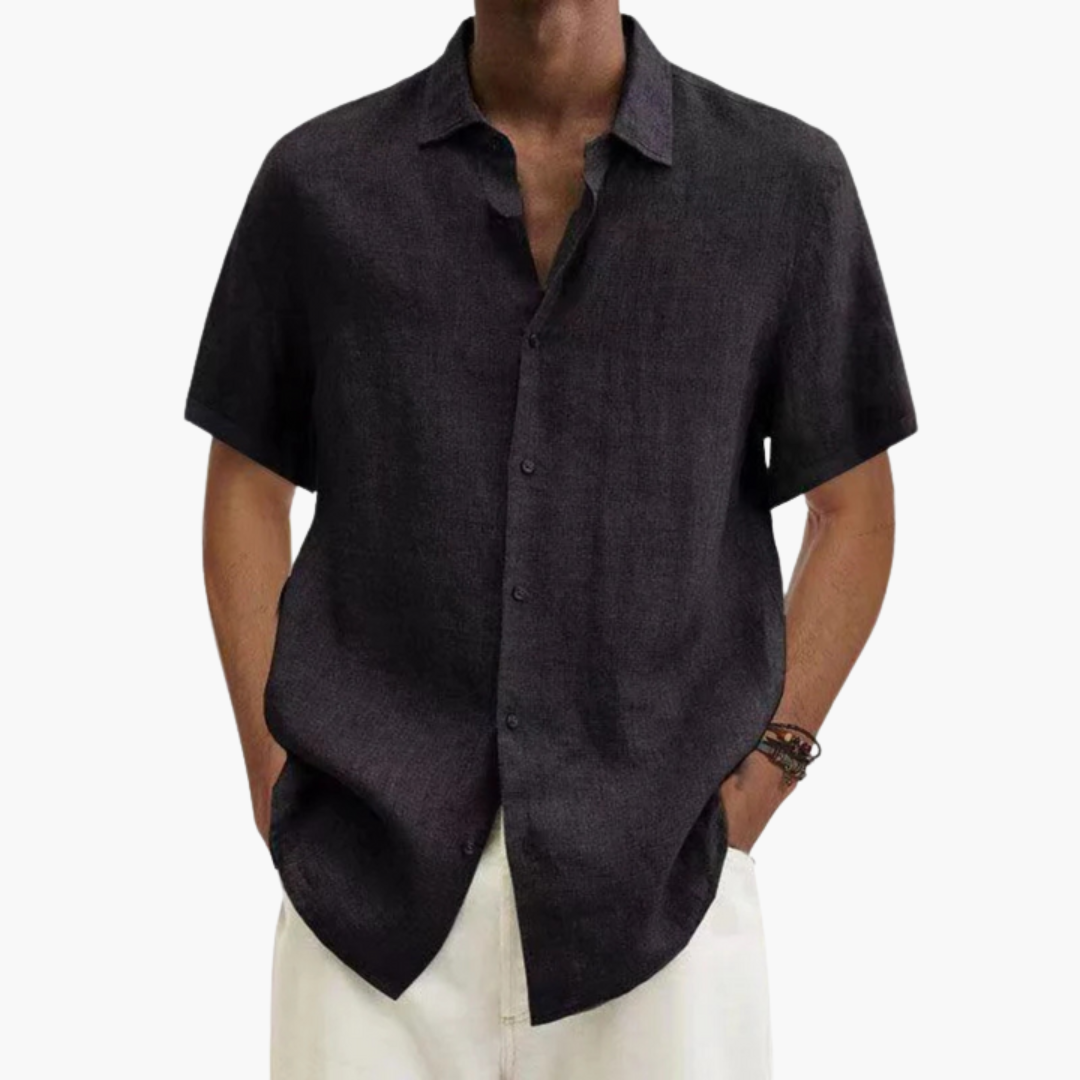 Relaxed Fit Short Sleeve Mens Summer Shirt