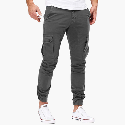 Relaxed Fit Work Pants with Large Side Pockets