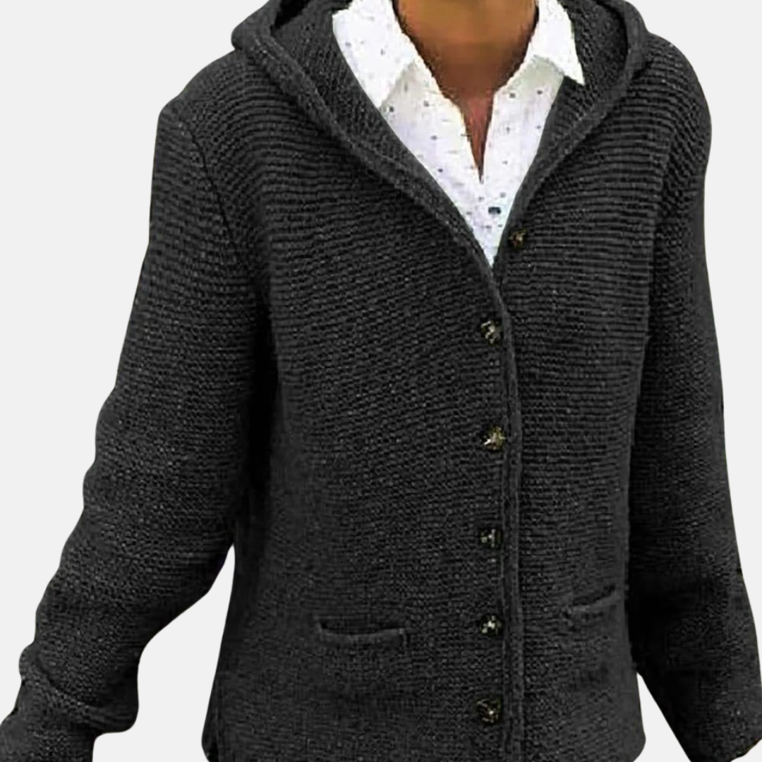 Cozy Button Front Wool Cardigan Sweater