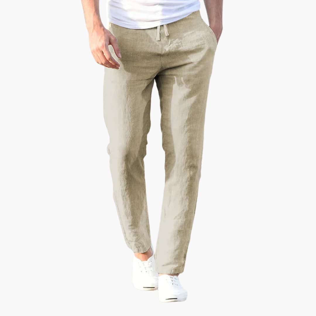 Lightweight Casual Drawstring Trousers for Men