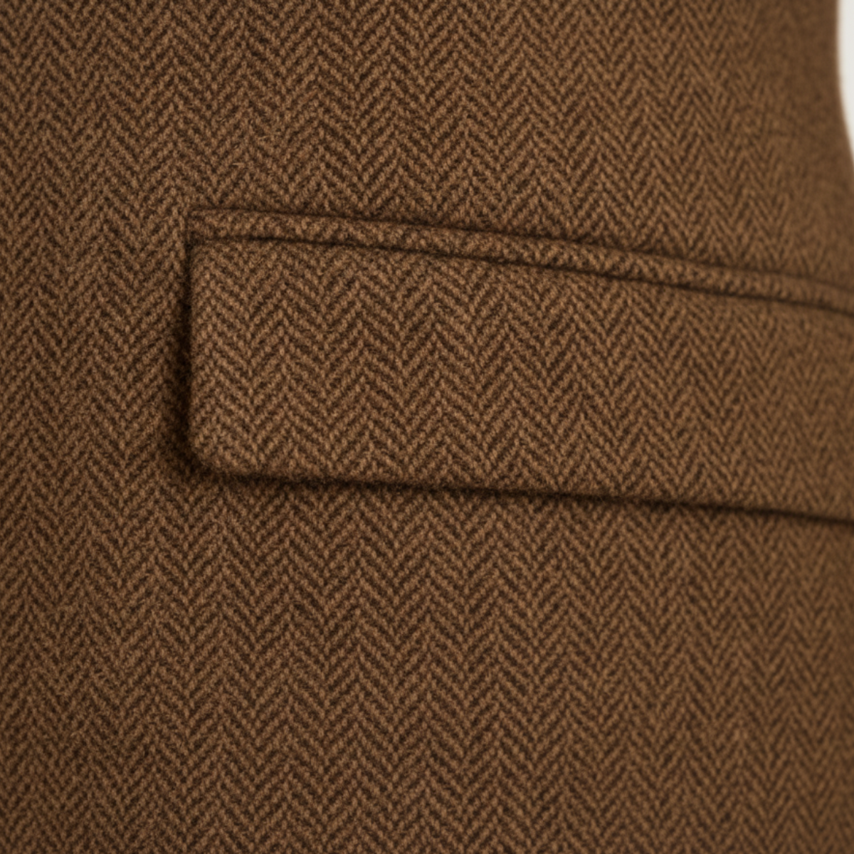 Classic Men's Tan Tweed Blazer Jacket