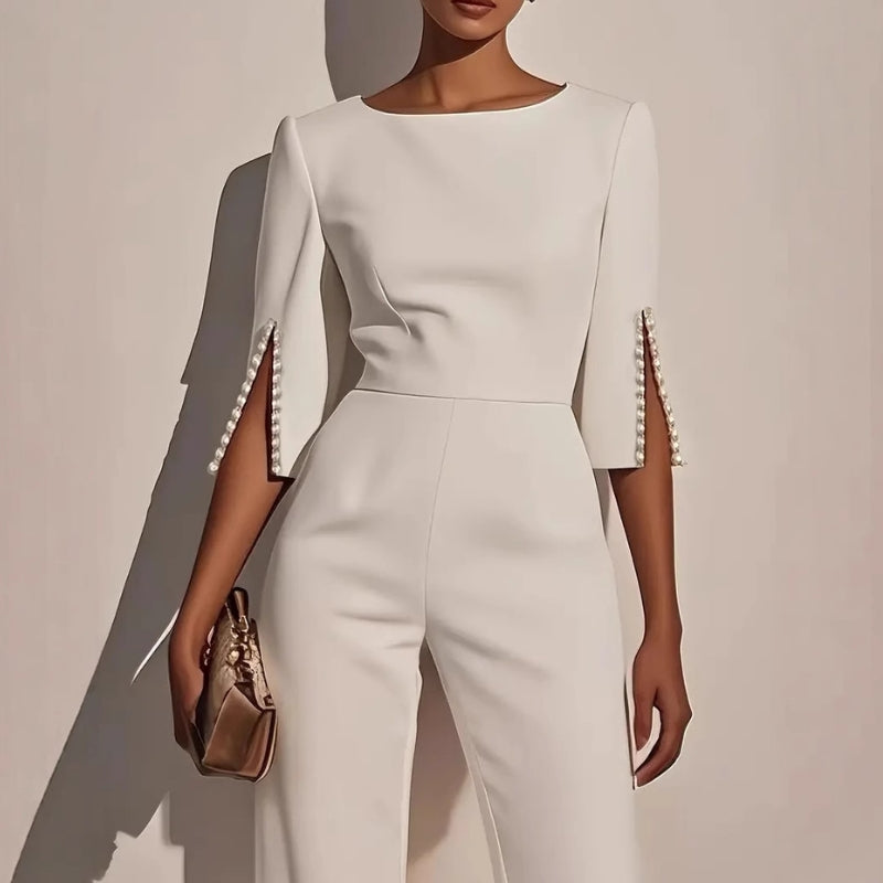 Luxurious High Waist Beaded Jumpsuit for Women