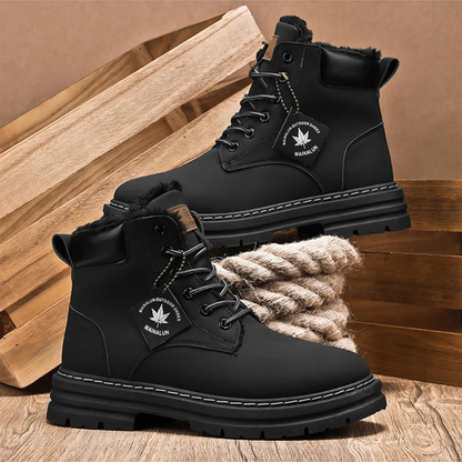 Warm Waterproof Men's Insulated Snow Boots