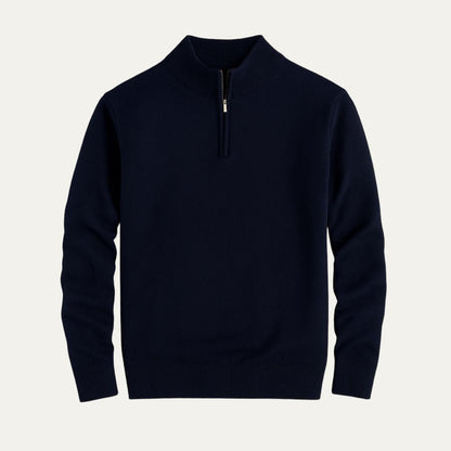 Men's Quarter Zip Fleece Pullover Sweater - Nocini
