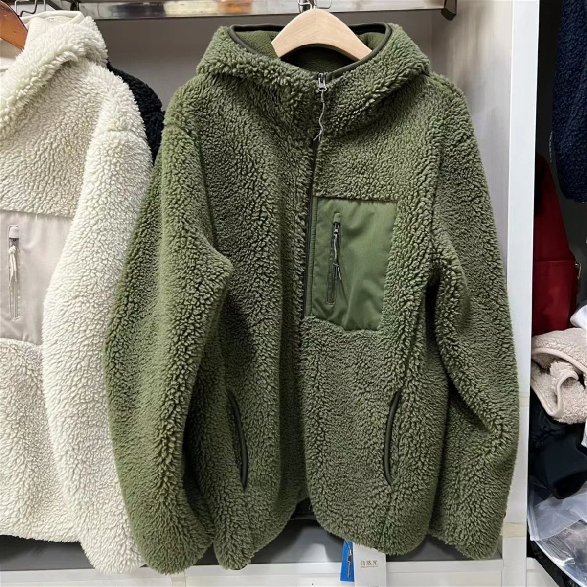 Warm Wool Coat with Fleece Lining for Men