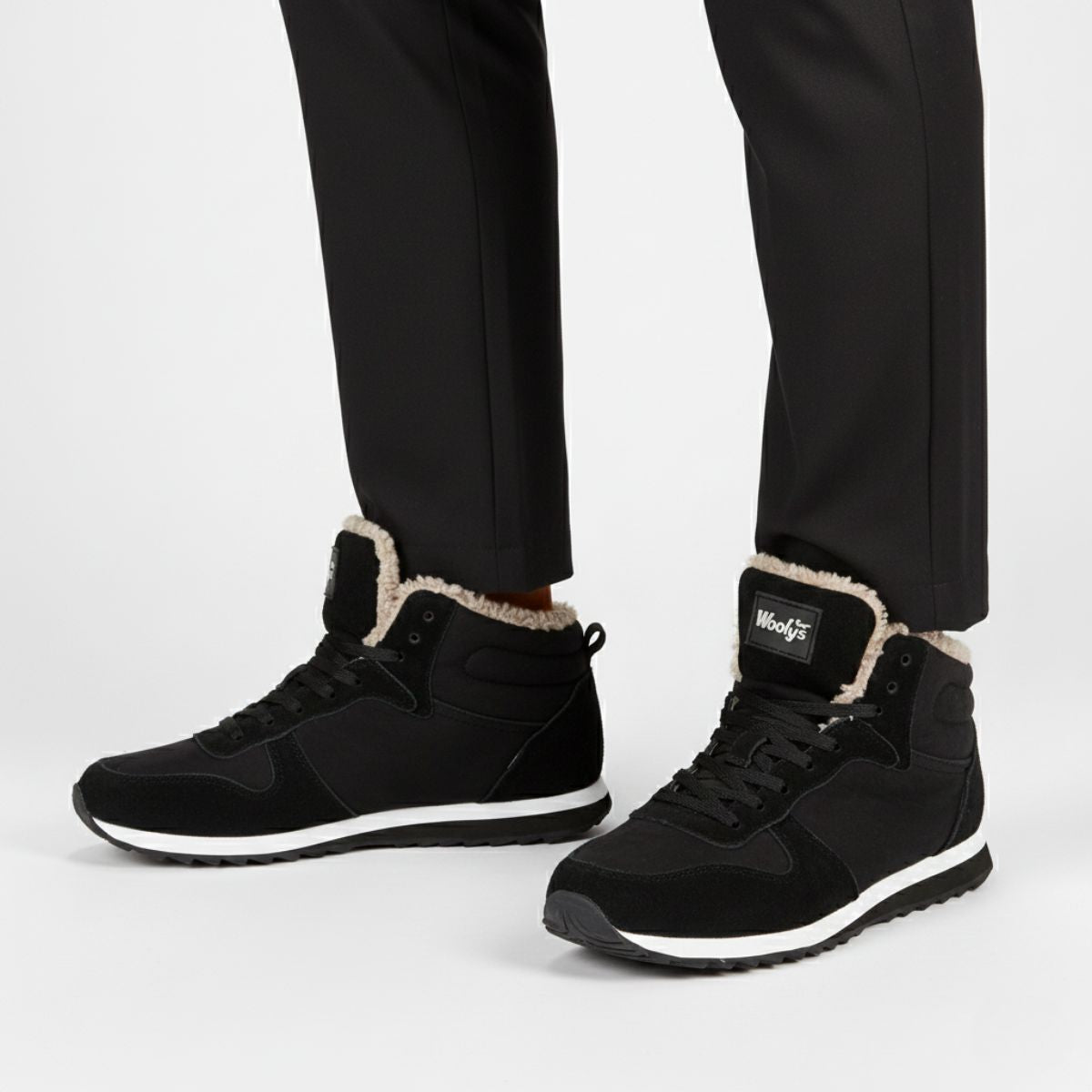 Comfortable Men's Insulated Fleece Ankle Boots