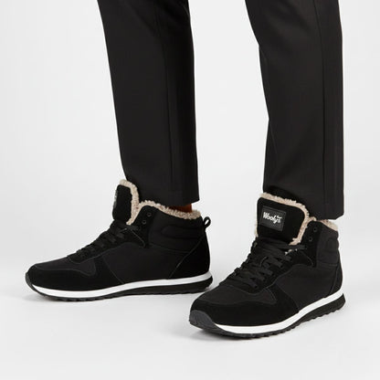 Comfortable Men's Insulated Fleece Ankle Boots