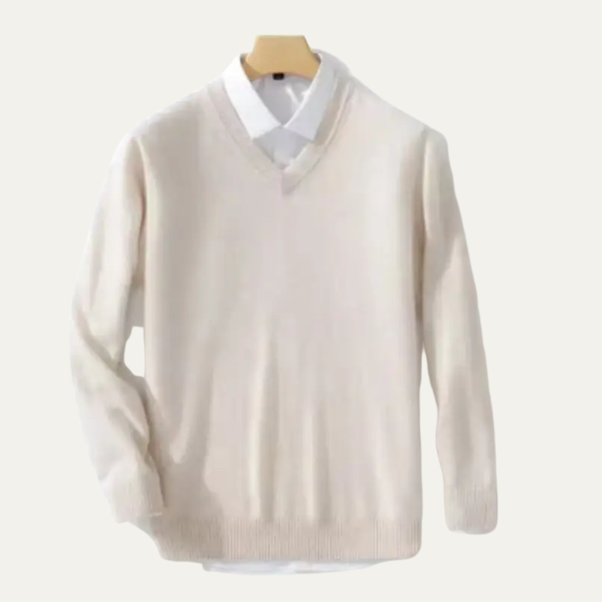 Premium Men's Pure Cashmere Crew Neck Sweater