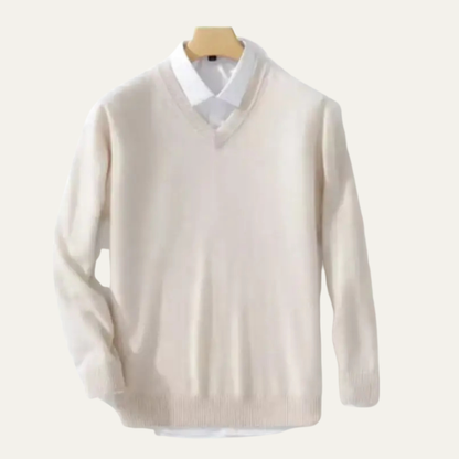 Premium Men's Pure Cashmere Crew Neck Sweater