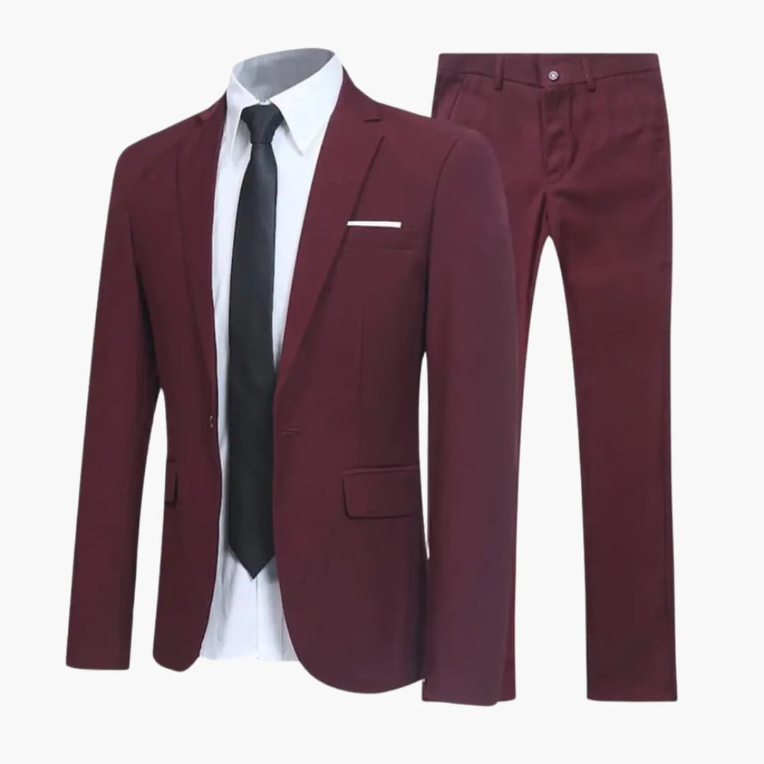 Classic 2-Piece Men's Business Suit - Slim Fit