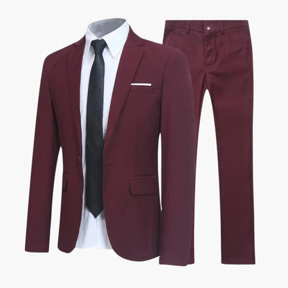 Classic 2-Piece Men's Business Suit - Slim Fit