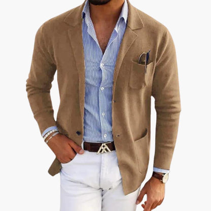 Classic Fit Men's Wool Blazer Jacket