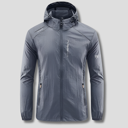 Men's Lightweight Water Resistant Hooded Summer Coat