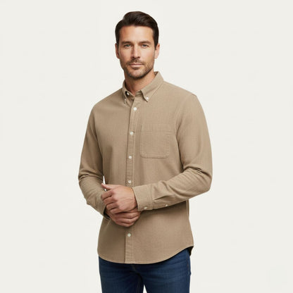 Relaxed Fit Blue Jeans Shirt for Men