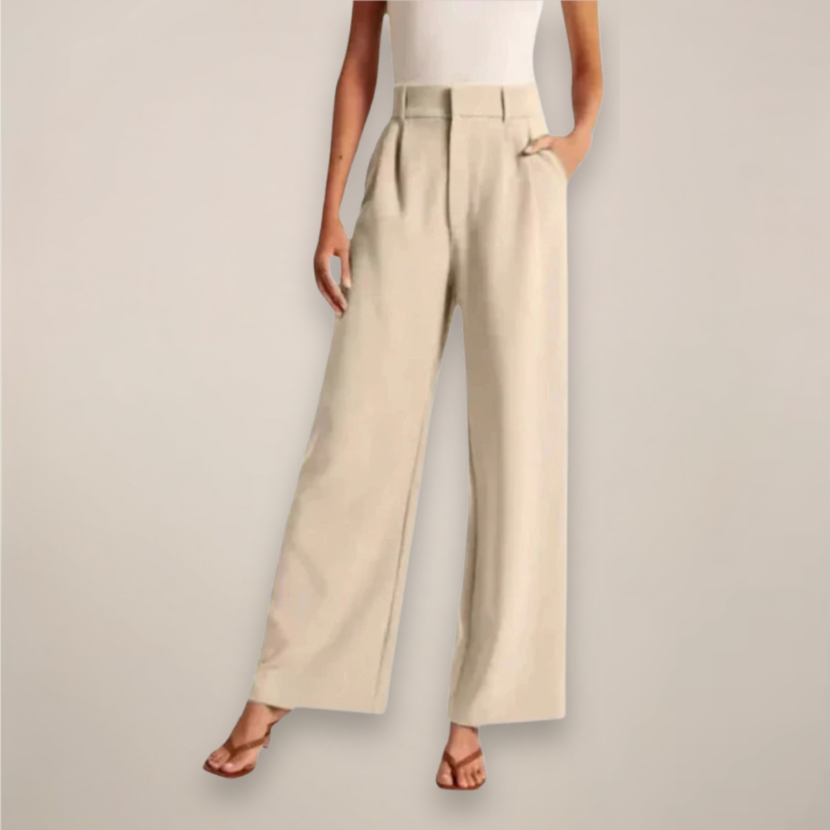 Comfortable High Waisted Work Pants