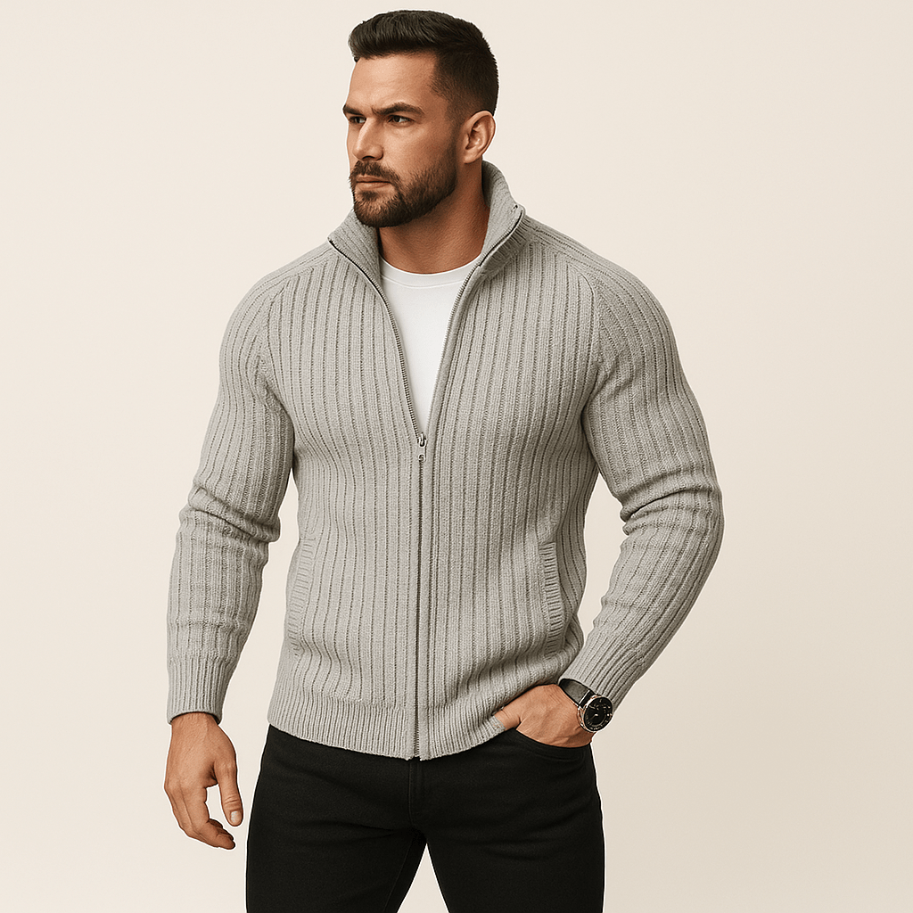 Stylish Quilted Zip Gilet For Men