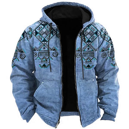 Trendy Mens Graphic Hooded Sweatshirt
