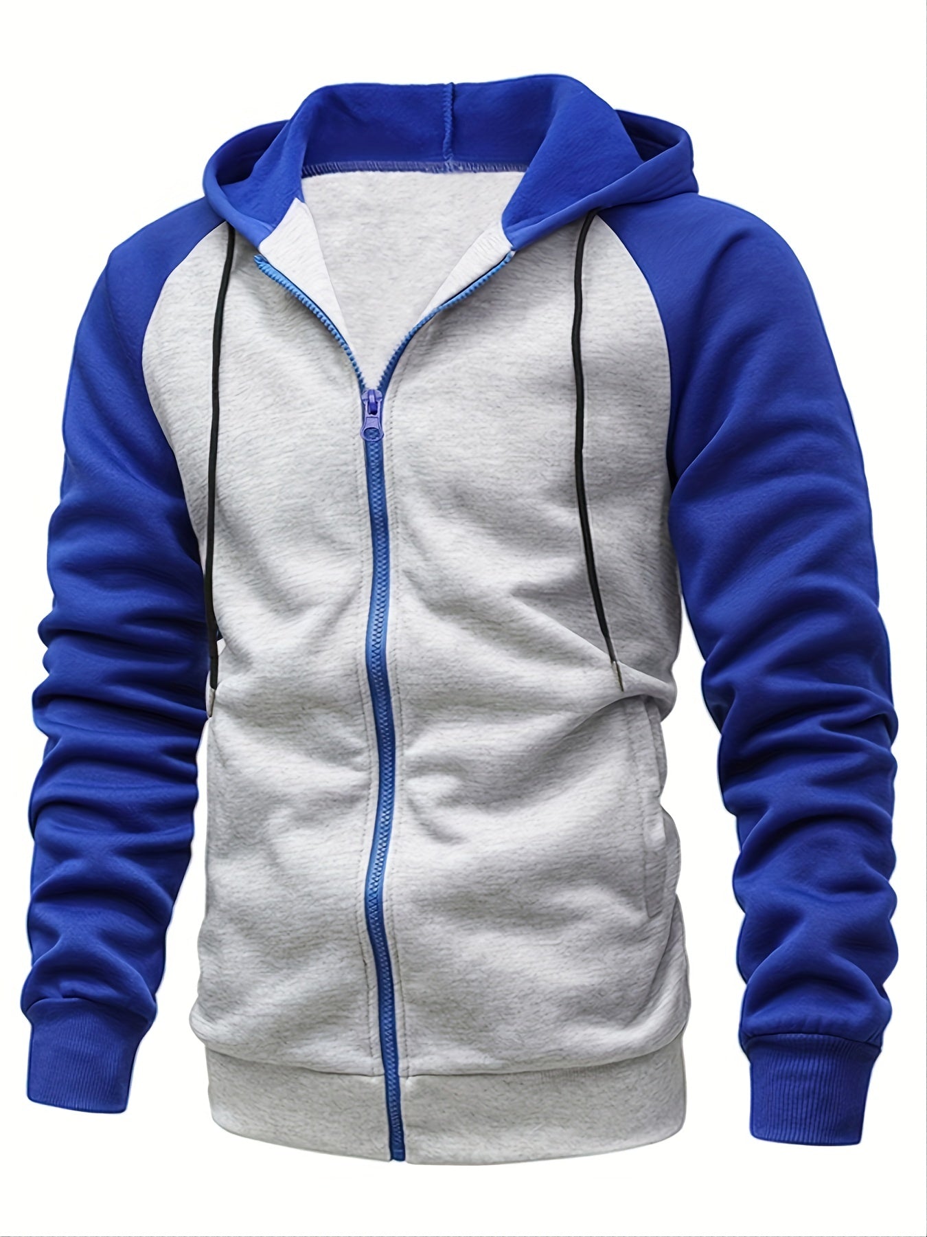 Men's Casual Zip Up Hooded Sweatshirt