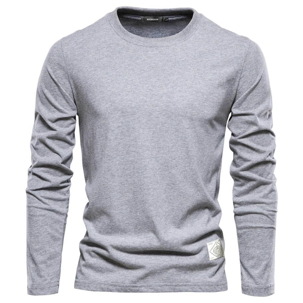Casual Long Sleeve Tee Shirt for Men Classic