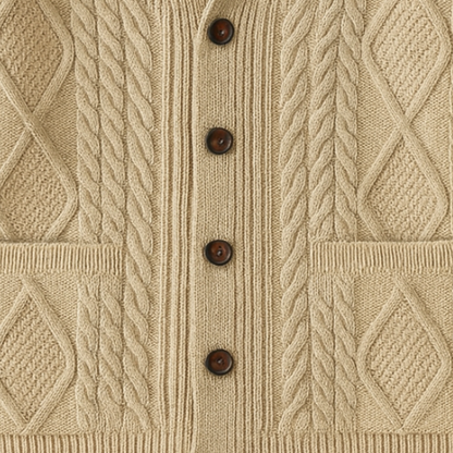 Stylish Men's Cardigan Sweater