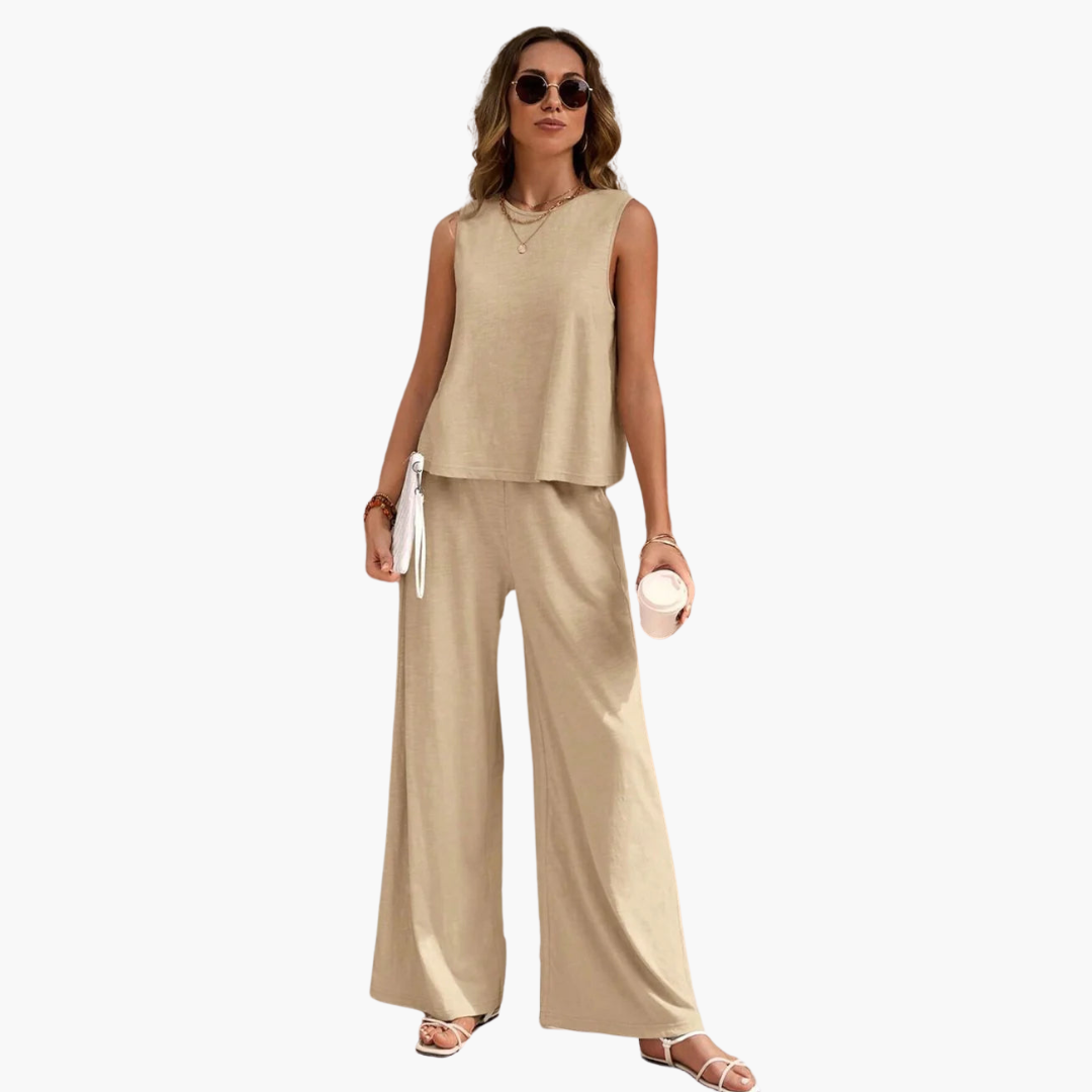 Relaxed Fit 2 Piece Outfit for Women - Casual Summer Wear