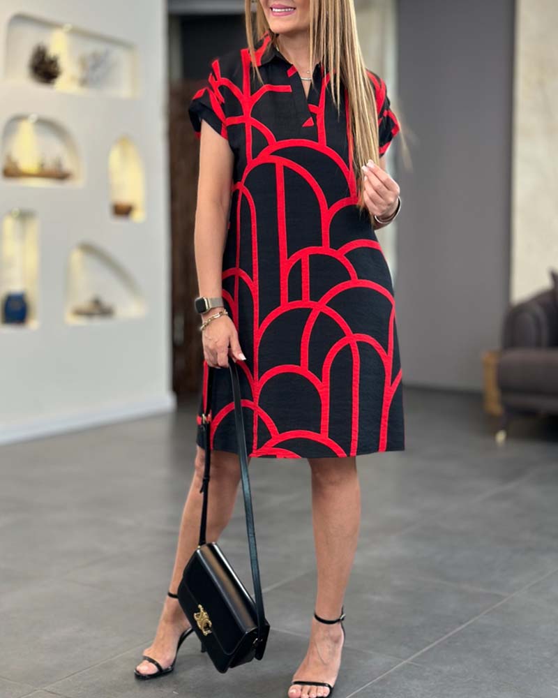 Casual Short Sleeve Women's Dress