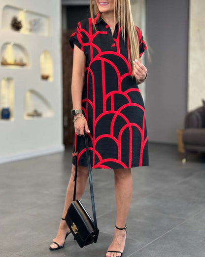 Casual Short Sleeve Women's Dress