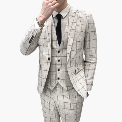 Classic Men's 3-Piece Wedding Suit