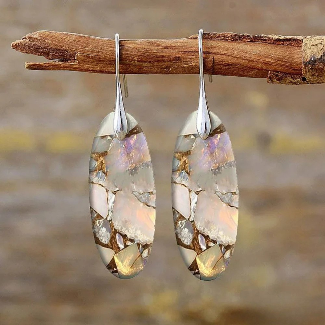 Classic Elegant Stone Drop Earrings - Nocini