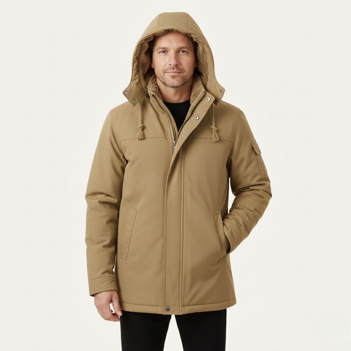 Waterproof Mens Parka Coat with Hood