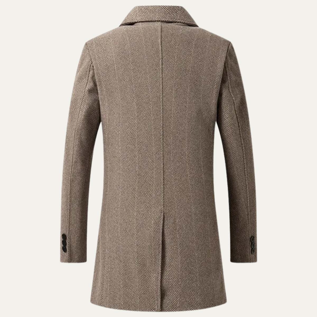 Classic Mens Double Breasted Wool Overcoat