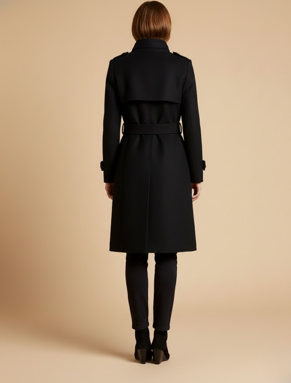 Timeless Fit Women's Coat with Simple Collar