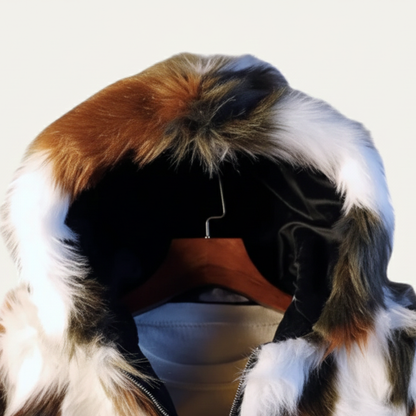 Warm Men's Faux Fur Hooded Parka Coat